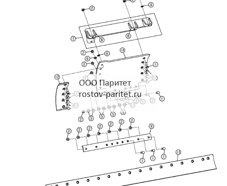 Удлинитель правого отвала (27 дюймов с крепежом 34 дюйма) - ST3683 554.jpg